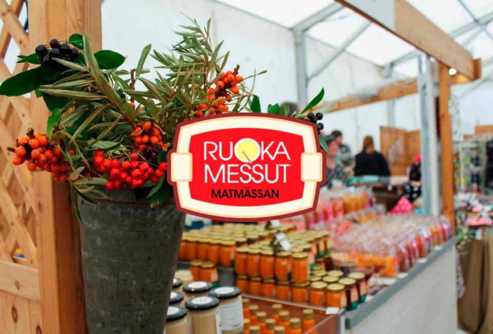 Myyntipöytiä Kauhajoen ruokamessuilla